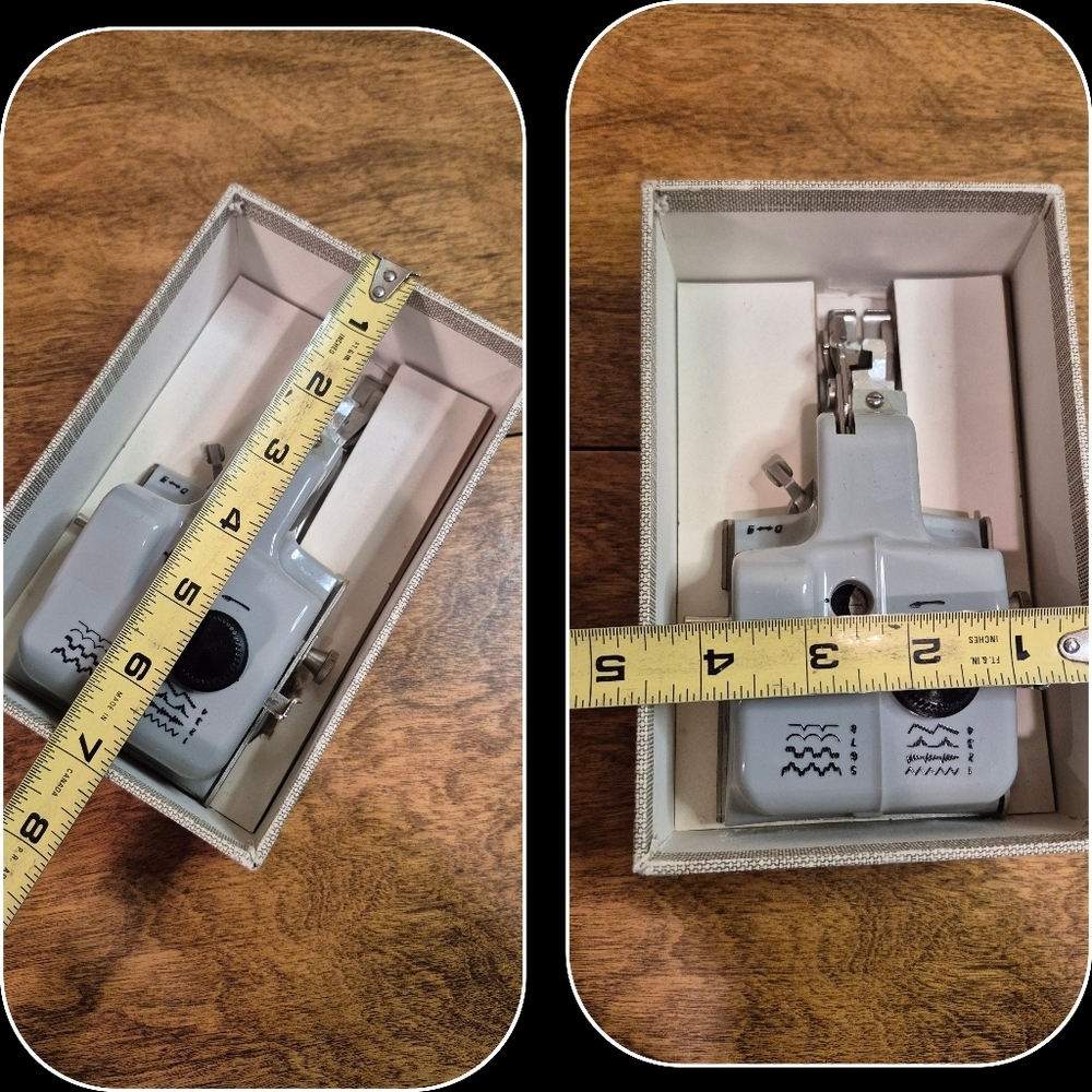 WHITE Vintage Automatic Decorator Attachment Decorative Stitches Sewing Machine - Picture 14 of 16